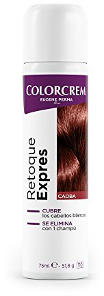 Colorcrem Retoque Expres Tinte Retoca Raíces Expres Spray, Caoba, 75 Mililitros
