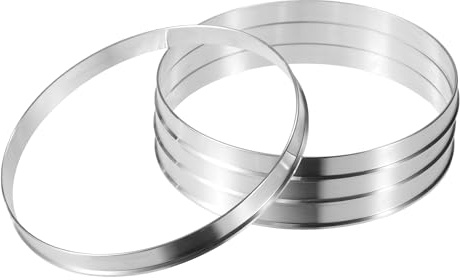 QUARKZMAN 4 Piezas Anillos Centradores de Aleación de Aluminio, Diámetro Exterior de 110 mm a Diámetro Interior de 108 mm para Cubos de Rueda de Coche