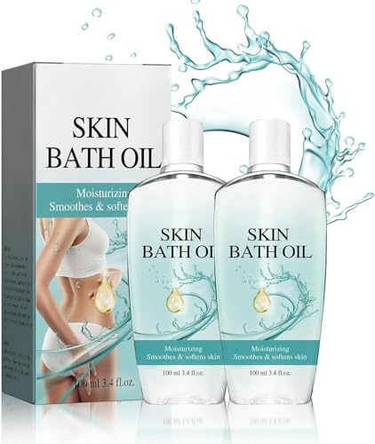 sjfscqr Huile de Bain Originale Skin So Soft, hydratant pour la Peau, lissant et adoucissant la Peau sèche ou Rugueuse, Huile de Bain pour Peau Lisse, pour Femmes et Hommes