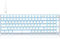 TMKB T98SE - Tastiera meccanica da gioco, LED, tasti numerici, 98 tasti con interruttore clicky blu, layout US per PC Windows Gamer Typist