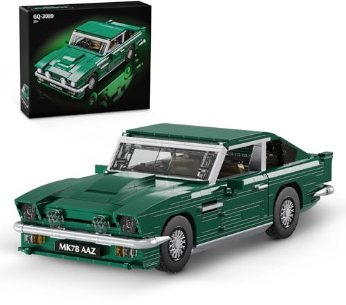 Mov stone Classic Muscle Sports Racing Car Building Set, Expert Icon Model Kit, 1253PCS Collectible Display Car, Detailed Interior, Opening Doors/Trunk/Hood, Gift for Adults & 14+