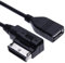 AMI MDI USB Music Interface MP3 Adapter USB Audio Anschluss Adapter Kabel Kompatibel mit Audi A3, A4, S4, S5, A6, S6, A8, S8, Q3, All Road, TT, R8, VW Jetta, Golf, Passat, Tiguan, Touareg, Skoda