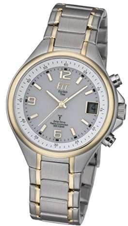 ETT Eco Tech Time Funk Solar Herren Uhr Analog-Digital mit Edelstahl Armband EGS-11378-75M