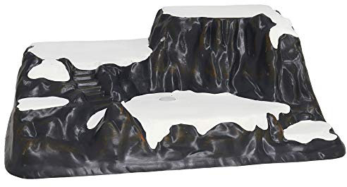 Aurora Store Base Innevata in Plastica per Villaggi Natalizi Giostrine Montagna Stand per Scenari Presepe Nordico 54x40x20cm