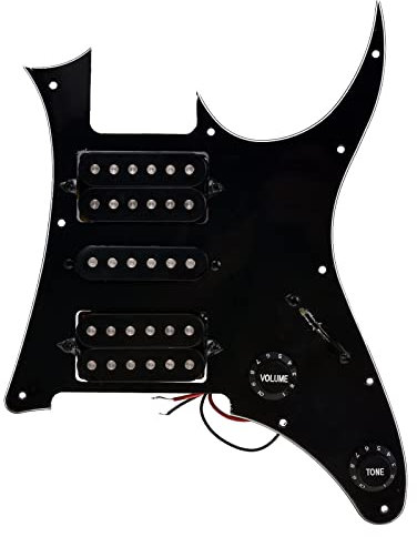 Laddad Gitarr Pickguard HSH Förtrådd För Elgitarr Med Pickuper Gitarrdelar Prewired Plektrumskydd