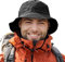 TOP-EX Wasserdichte Regenhüte für Herren & Damen, Allwetter Outdoor Safari Hut faltbar, UPF 50 Golf Eimer Sonnenhüte zum Angeln, Wandern, Trekking, verstellbar & winddicht M/L Schwarz