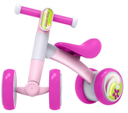 Jetson Bounce Balance Bike, Four Wheels, Ride on, Indoor and Outdoor, Lightweight, Ages 12-24 Months