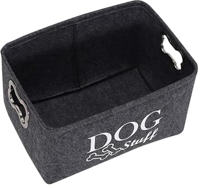 F Fityle Grand Bac de Rangement pour Jouets pour Chiens, pour Couvertures, Vêtements et Accessoires pour Chiens, 38 * 27 * 25cm
