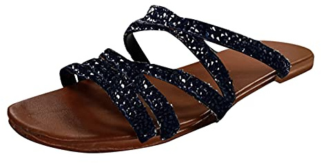 Generisch Zapatillas de estar por casa para hombre y mujer, de fieltro de piel de cordero, pantuflas para invitados, zapatillas de cabaña, Negro , 40 EU