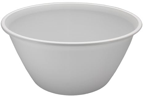 Iris Ohyama, Maceta, jardinera redonda con sistema de drenaje/reserva de agua, para la jardinería - Round Plant Pot450 - Blanco