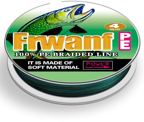Frwanf Hilo de Pesca Trenzado Color Que Nunca se desvanece, 100 m-2000 m, Hilo de Pesca PE superresistente de 6-300 LB