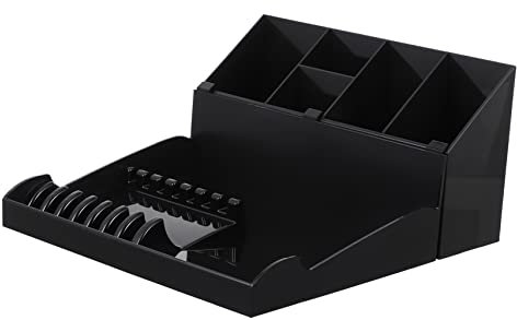 ERINGOGO Haircut Scissors Hairdressing Box Scissor Comb Holder Plastic Storage Organizer