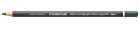 STAEDTLER Akvarellpenna Antracit – Vattenlöslig konstnärspenna i sexkantig design – 3,6 mm stift, hög färgintensitet & ljusäkthet – idealisk för akvarellmålning