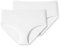 Schiesser Damen 2 Pack Midi Slip Bio Baumwolle - 95/5 Organic Unterwäsche, Weiß_174384, 40 EU