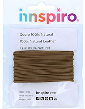 INNSPIRO Cordón Cuero Natural marrón 2,0mm. 5m.