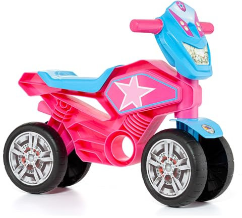 MOLTO | Molto Cross Star Rosa | Offroad-Motorrad für Kinder | Sicheres und strapazierfähiges Kinderspielzeug | Fördert die gesunde Entwicklung von Mädchen und Jungen | 18 bis 36 Monate
