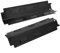 Wisecoco 2 Stück Universal Heizplatte Ersatzteile, 371x108mm Gasgrill Wärmeplatte, Edelstahl-BBQ-Wärmezelt, Ersatzteile Für 463230710 463320109(Schwarz)