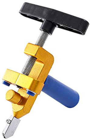 Tagliapiastrelle Manuale Utensile Manuale 2 in 1 Apriscatole Macchina per il Taglio del Vetro Ceramico Integrato Multifunzionale Oro