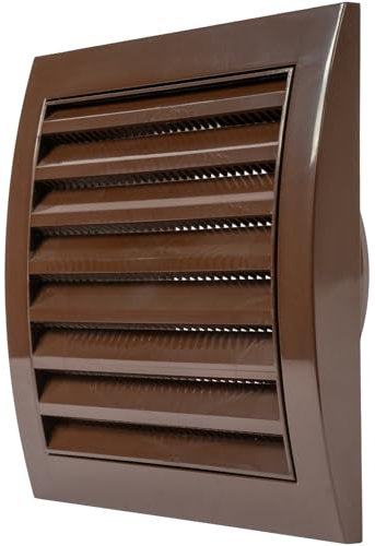Repa Market Cubierta de ventilación marrón de 4 pulgadas para paredes o techo/rejilla de aire de plástico ABS con pantalla de malla integrada/escape y cubiertas de ventilación de secadora para uso en