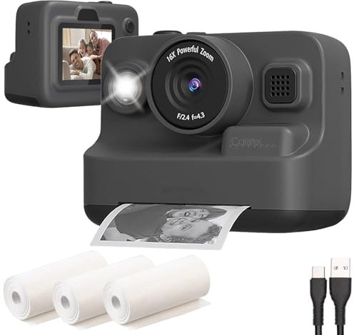 Appareil Photo instantané Full HD avec imprimante Thermique DV-10.Druck [Callstel]