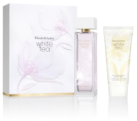 Elizabeth Arden White Tea Eau de Toilette für Damen, 100 ml, Körpercreme, blumiger und frischer Duft, Zerstäuber, reiner, femininer und zarter Duft, Geschenkset für Damen