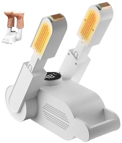 Secador de Zapatos Eléctrico, Secador de Botas de Esquí, Secador de Botas Plegable con Temporizador-diseño Plegable-Secado rápido- Triple Antibacteriano，para Zapatos Sombreros Guantes Calcetines