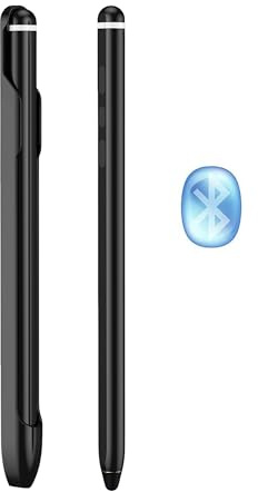 Lápiz capacitivo multifunción Bluetooth para Samsung Galaxy Z Fold 7/6/5, lápiz inteligente capacitivo activo con obturador remoto de cámara, incluye cable de carga magnético y ranura adhesiva para