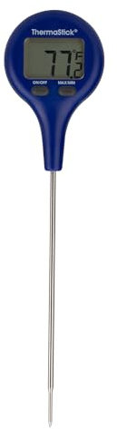 ThermaStick Digital Instant Read Meat Thermometer for Kitchen, Food Cooking, Grill, BBQ, Smoker, Candy, Home Brewing, Coffee, and Oil Deep Frying