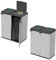 Avilia Mobile Portasacco Bis per Differenziata 80-110L in Resina PVC/PP Riciclata, Resistente a Intemperie con Montaggio Senza Viti e Sistema Modulare Made in Italy