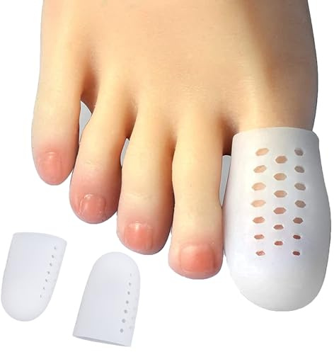 10 Pairs Big Toe Cap, Breathable Toe Protector Toe Cover Sleeves with Holes, Provides Cuttable Tubes, Protect Big Toe, Corns, Blisters, Hammer Toes, Reduce Friction