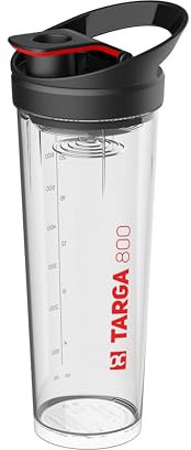 ROCKITZ Protein Shaker 800ml - leichte Reinigung + Protein Mischfeder = perfekt cremige Shakes ohne Klumpen - Fitness Wasserflasche Trinkflasche