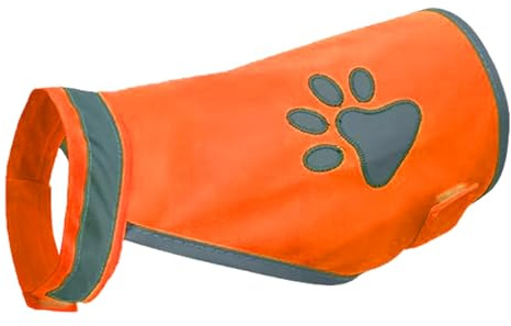 Gilet réfléchissant de sécurité pour chien | Gilet réfléchissant fluorescent pour chien avec sangles réglables | Équipement pour animaux de compagnie nocturnes haute visibilité