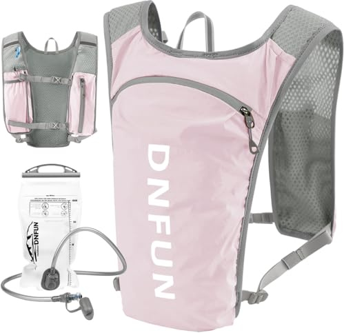 DNFUN Gilet Sac d'hydratation Running pour Femme Homme avec Une Poche à Eau de 1,5L pour la randonnée Sac à Dos de Trail au Cyclisme et à la randonnée