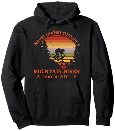 MTB Bike Ciclista Mountain-Biker Nacido 2011 Cumpleaños Bici Sudadera con Capucha
