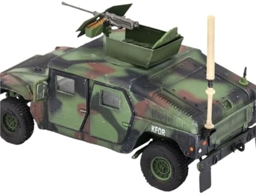 TQBODWX Modelos de Coche Metálicos Kit De Modelo Tanque Militar, Ametralladora M2 Camuflaje La OTAN, Humvee, TF7211, M1114, 1 72