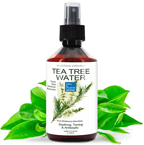 Eau Florale Hydrolat d'Arbre à Thé 100 ml ● Soin -Purifiant et tonique Anti Acne Peau Grasse ● Tonique Visage et Corps ● Soin Desinfectant Corps Pieds ● Spray Cheveux ● Parfum d'Ambiance