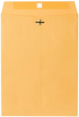 Mead Letter Size Mailing Envelopes, Clasp Closure, All-Purpose 32-lb Paper, 9 X 12, Brown Manila Kraft Envelope, 100 per Pack (CO790)