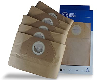 AR Blue Clean Sacchetti Filtro in Carta 15 L per Aspiratori Solidi e Liquidi
