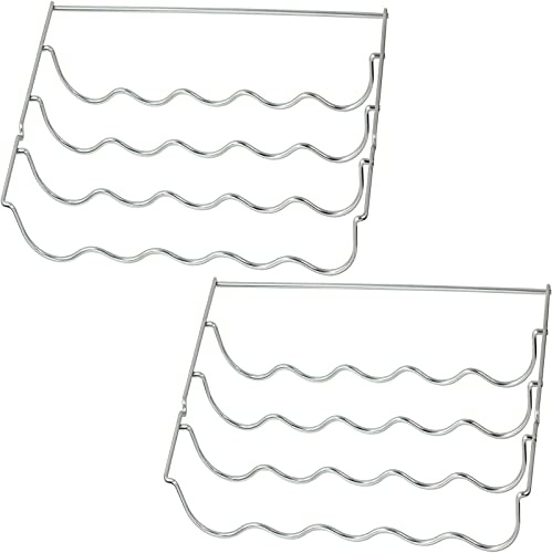 SPARES2GO Wine Bottle Rack Shelf Insert compatible with Neff Fridge (457 x 290 x 70mm, Pack of 2)