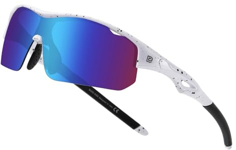 DUCO Sports Youth Baseball Sunglasses for Kids Unbreakable TR90 Frame Lightweight Sun Glasses for Boys and Girls DK261