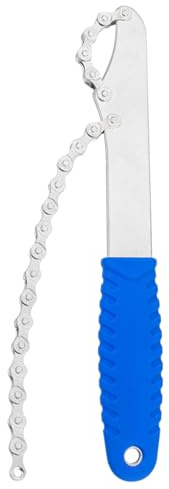 Generisch Frusta a catena per biciclette,Strumento a cricchetto per cassette biciclette – Pinza per chiavi ergonomiche portatili per riparazione biciclette