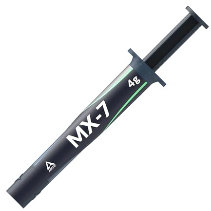 ARCTIC MX-7 (4 g) – Pâte Thermique Ultra-performante pour CPU, Consoles, GPU, laptops, processeurs. Conductivité Thermique très élevée, Longue durée, Non Conductrice, Non capacitive