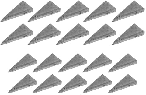 iplusmile Coins de Manche Marteau 20 Pièces, Cales en Fer Triangulaires pour Hache, Fournitures pour Pose et Réparation D'outils de Jardin et Bricolage