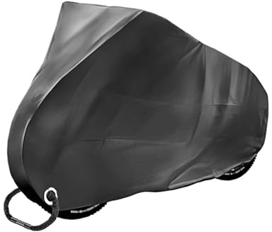 Copribici Impermeabile Esterno Interno Bicicletta Tessuto resistente all'usura Strada for tutte le stagioni Antipolvere Protezione UV Accessori for bici Per biciclette(Black,XL)
