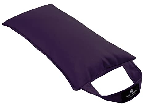 Hugger Mugger Sukasana Meditation Cushion - Plum - Lightweight, Portable Meditaion Cushion and Yoga Bolster, Buckwheat Filled, Handmade in the USA …