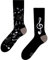 Dedoles Socken Unisex Damen Herren & Kinder Baumwolle viele lustige Designs 1 Paar Geschenk links rechts verschieden, Farbe Schwarz, Motiv Musik, Gr. 43-46