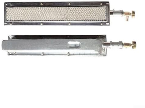 Quemador de cerámica infrarrojo para barbacoa, parrilla de gas, reemplazo de quemador lateral de cerámica infrarroja, calentador de estufa infrarrojo de gas, parrilla de gas para barbacoa (44 x 9,5