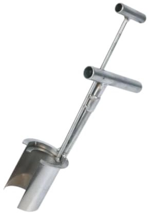 Gralara Plante-Bulbes en Acier Inoxydable, Outil de Transplantation pour Plantules et Arbres Fruitiers, Trous de Plantation Profonds, Design Ergonomique, pour Jardin/Potager/Verger