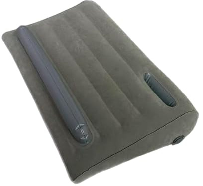 SiaBiced Almohada de Lectura Inflable, Estación de Trabajo con Reposamuñecas, Almohada de Cuña Compacta, Cojín de Escritorio para Regazo, Soporte para Computad