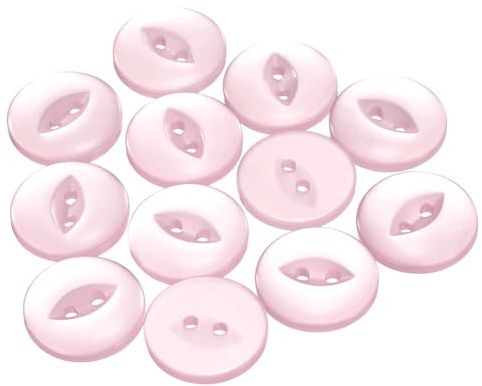 QUARKZMAN 12 stycken färgglada knappar set, 20 mm 2 hål fiskögon hantverksknappar, pysselknappar, harts, runda syknappar, ersättningsknappar, för gör-det-själv-byxor, klänning, kjol, kläder